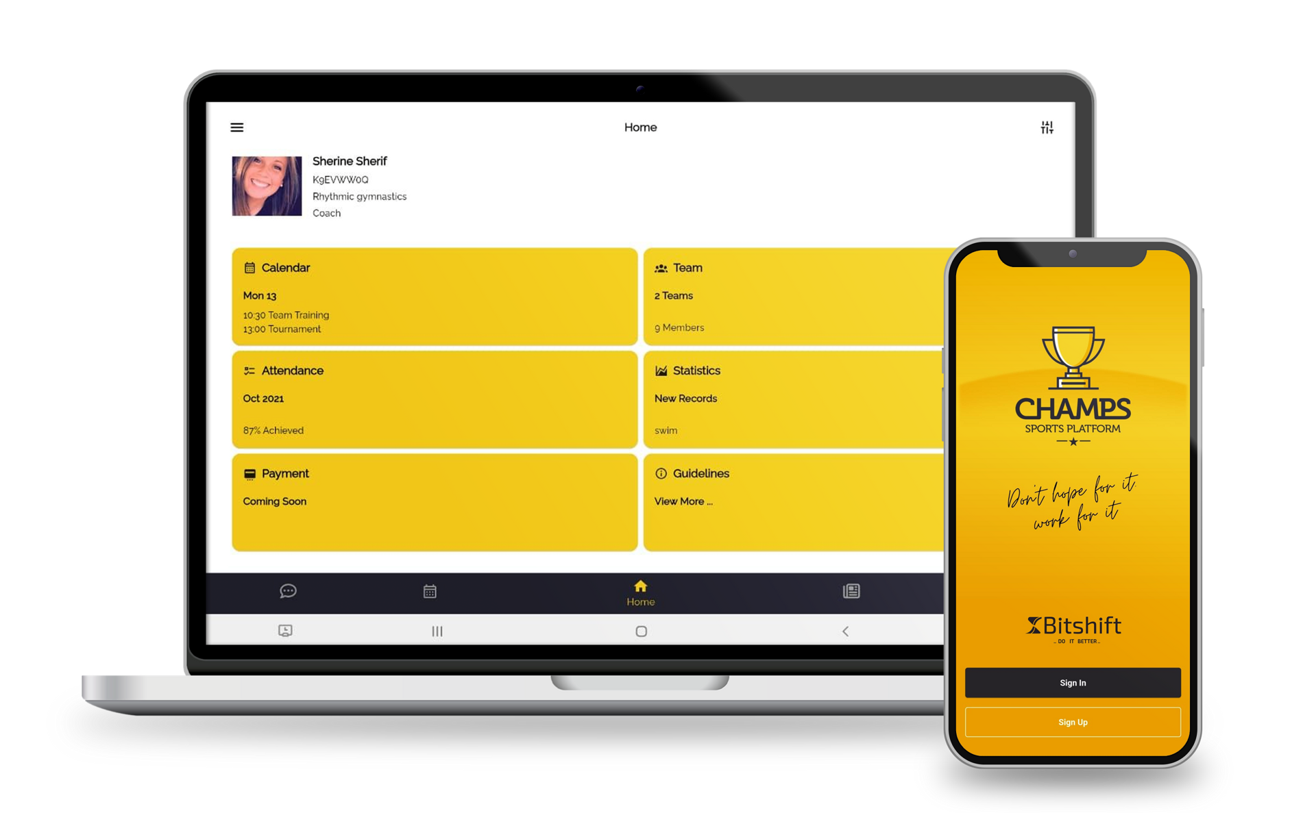 website and mobile app mockup